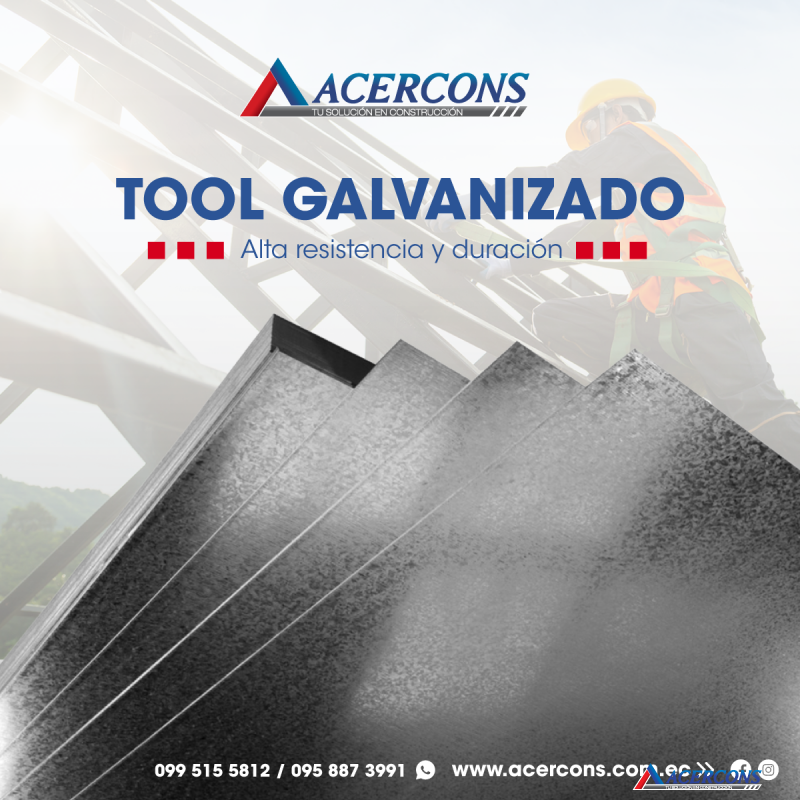 acercons TOOL GALVANIZADO 0.50  11.68